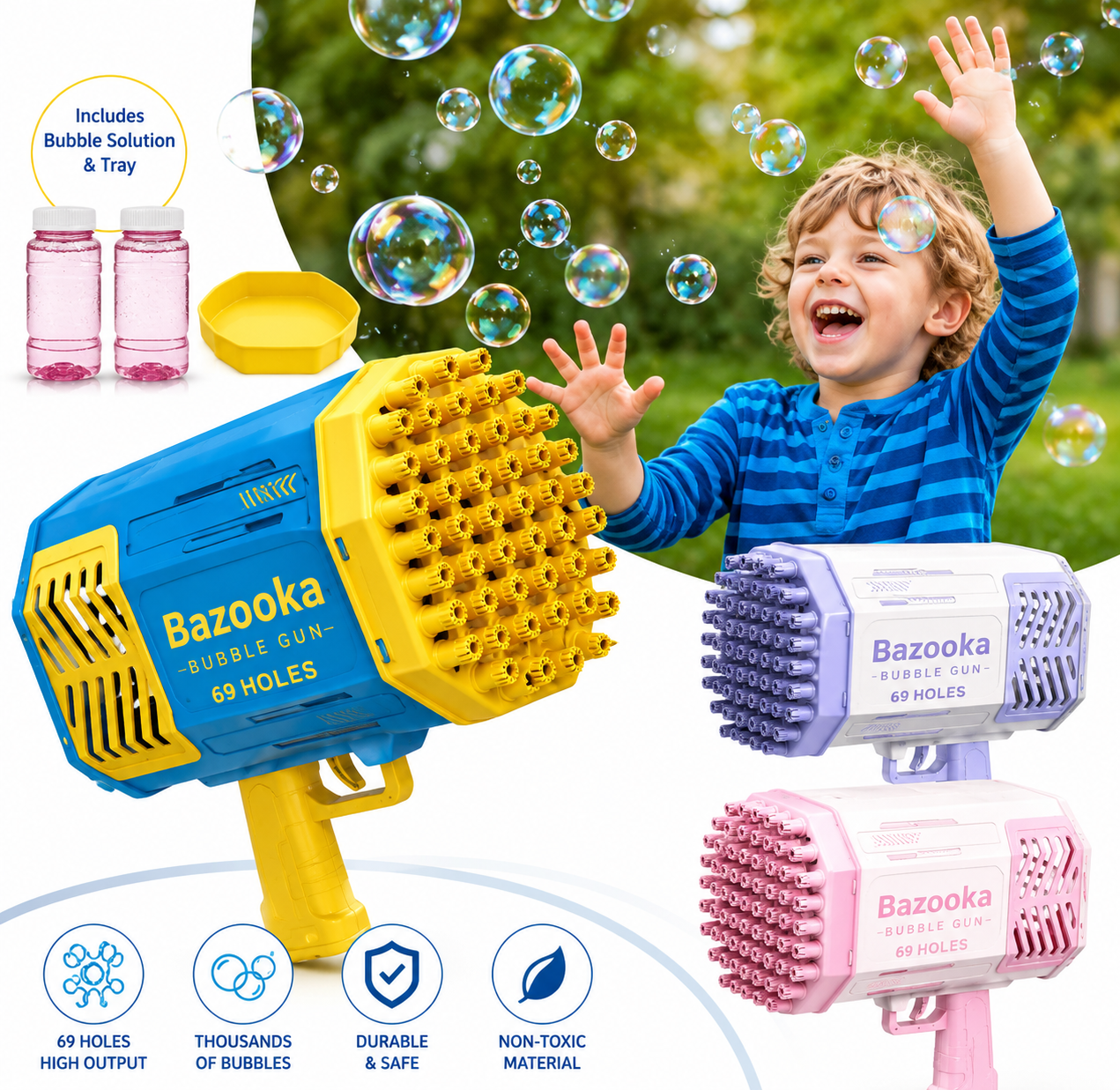 Rocket Bubble Blaster Toy